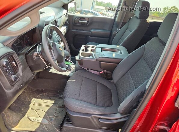 1GCPYBEH3LZ296715 2020 CHEVROLET SILVERADO Red Вид салону спереду