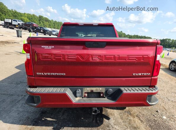 1GCPYBEH3LZ296715 2020 CHEVROLET SILVERADO Red Вид ззаду