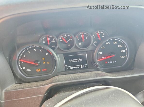 1GCPYBEH3LZ296715 2020 CHEVROLET SILVERADO Red Вид щитка приладів