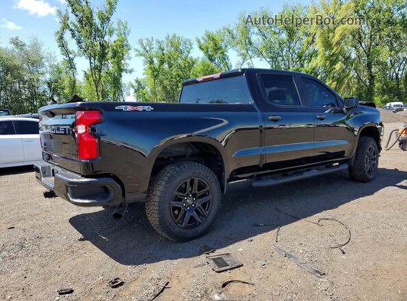 1GCPYBEK6MZ324407 2021 CHEVROLET SILVERADO Черный Задняя правая четверть