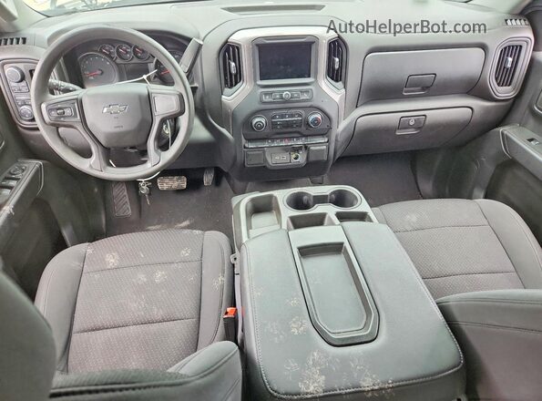 1GCPYBEK7MZ276741 2021 CHEVROLET SILVERADO Серебряный Вид панели приборов
