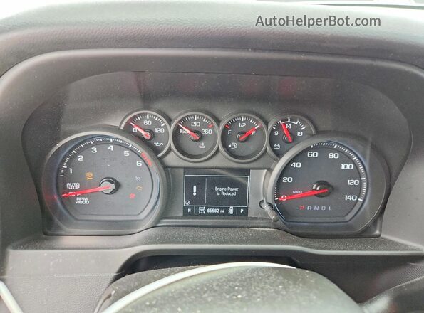 1GCPYBEK7MZ276741 2021 CHEVROLET SILVERADO Серебряный Вид щитка приборов