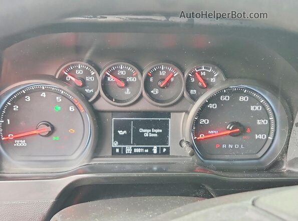 1GCPYCEF0MZ277027 2021 CHEVROLET SILVERADO Silver Widok zestawu wskaźników