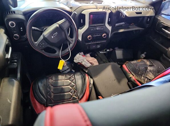 1GCPYCEF1KZ214483 2019 CHEVROLET SILVERADO White Vista del salpicadero