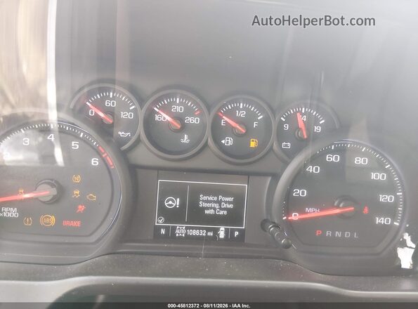 1GCPYCEF2KZ171093 2019 CHEVROLET SILVERADO White Widok tylnych siedzeń
