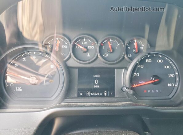 1GCPYCEF5KZ251455 2019 CHEVROLET SILVERADO Gray ხელსაწყოთა პანელის ხედი