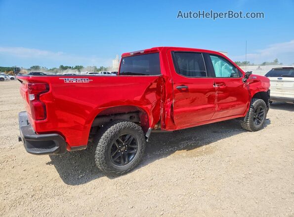 1GCPYCEF7MZ401911 2021 CHEVROLET SILVERADO Красный Задняя правая четверть
