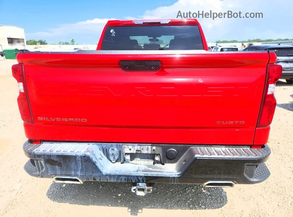 1GCPYCEF7MZ401911 2021 CHEVROLET SILVERADO Красный Вид сзади