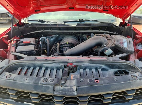1GCPYCEF7MZ401911 2021 CHEVROLET SILVERADO Красный Вид задней части салона