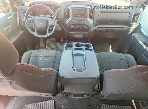 1GCPYCEF7MZ401911 2021 CHEVROLET SILVERADO Красный Вид панели приборов