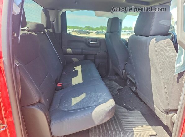 1GCPYCEF7MZ401911 2021 CHEVROLET SILVERADO Красный Вид задних сидений