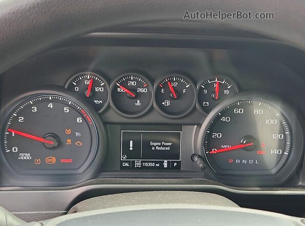1GCPYCEF8LZ108789 2020 CHEVROLET SILVERADO Gray Vista del cuadro de instrumentos
