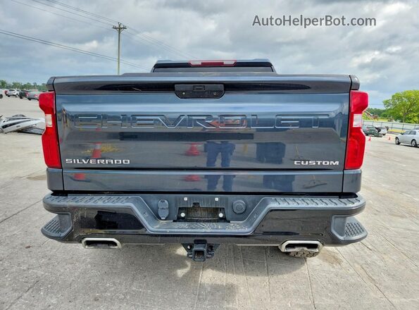 1GCPYCEF9KZ346312 2019 CHEVROLET SILVERADO Blue Rear view