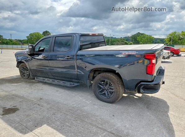 1GCPYCEF9KZ346312 2019 CHEVROLET SILVERADO Blue Rear left