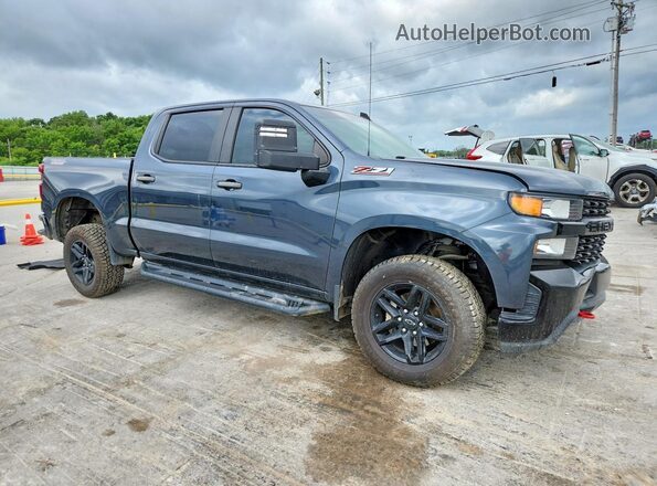 1GCPYCEF9KZ346312 2019 CHEVROLET SILVERADO Blue Front right