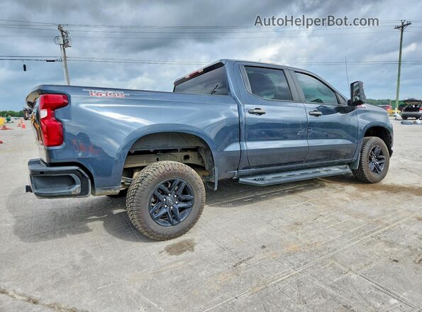 1GCPYCEF9KZ346312 2019 CHEVROLET SILVERADO Blue Rear right