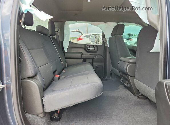 1GCPYCEF9KZ346312 2019 CHEVROLET SILVERADO Blue Rear seats view