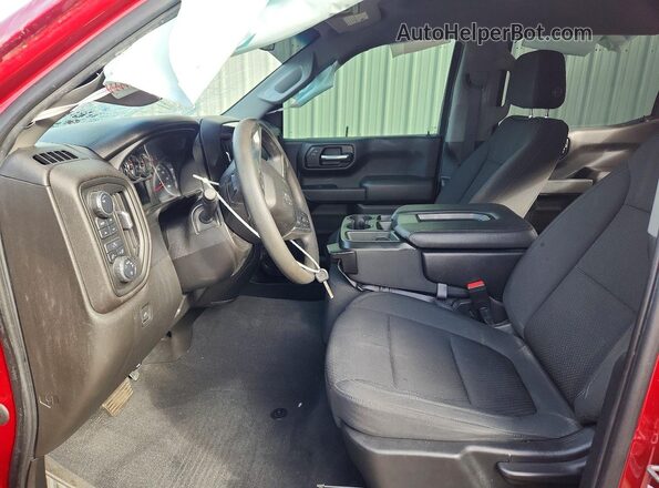 1GCPYCEFXMZ410568 2021 CHEVROLET SILVERADO Красный Вид салона спереди