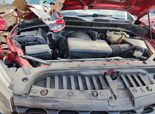 1GCPYCEFXMZ410568 2021 CHEVROLET SILVERADO Красный Вид задней части салона