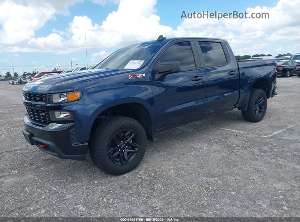 1GCPYCEH0MZ400634 2021 CHEVROLET SILVERADO Blue Vista tres cuartos delantera izquierda