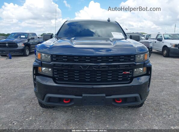 1GCPYCEH0MZ400634 2021 CHEVROLET SILVERADO Blue Vista del cuadro de instrumentos