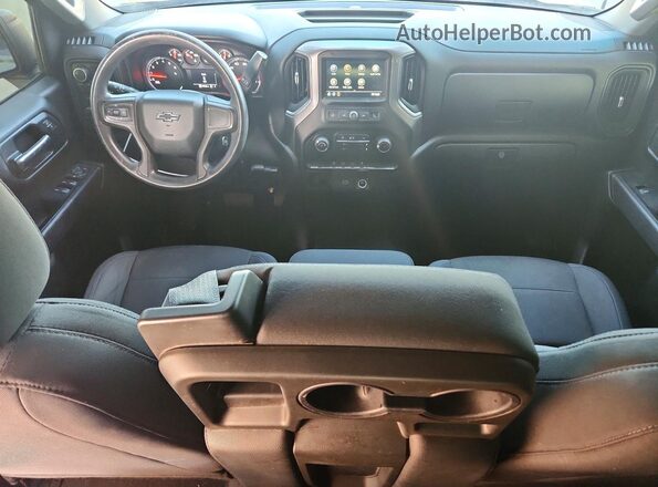 1GCPYCEHXKZ226035 2019 CHEVROLET SILVERADO Charcoal Առջևի վահանակի տեսք