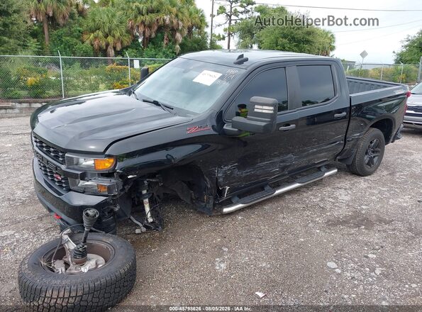 1GCPYCEK5NZ110581 2022 CHEVROLET SILVERADO Black Przód lewy