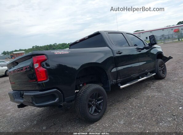 1GCPYCEK5NZ110581 2022 CHEVROLET SILVERADO Black Tył prawy