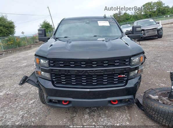 1GCPYCEK5NZ110581 2022 CHEVROLET SILVERADO Black Widok wnętrza z tyłu