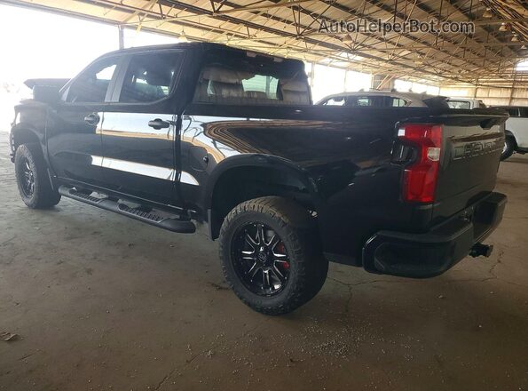 1GCPYCEK8NZ131487 2022 CHEVROLET SILVERADO Black უკანა მარცხენა