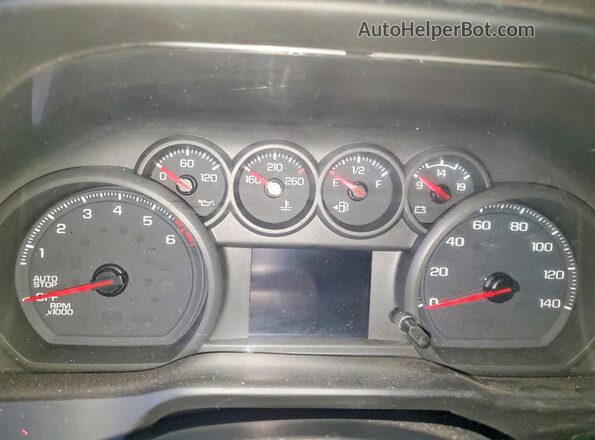 1GCPYCEK8NZ131487 2022 CHEVROLET SILVERADO Black ხელსაწყოთა პანელის ხედი