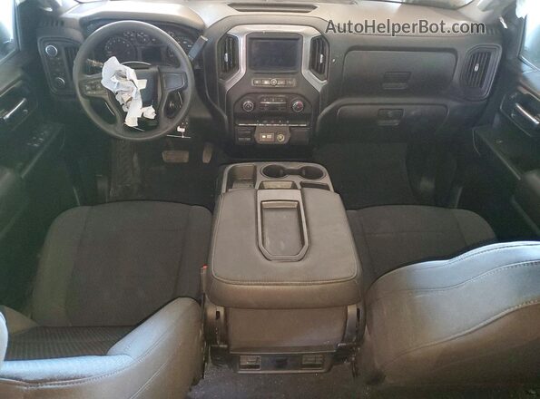 1GCPYCEK8NZ131487 2022 CHEVROLET SILVERADO Black წინა პანელის ხედი