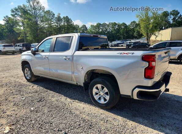 1GCPYDEK5MZ189318 2021 CHEVROLET SILVERADO Серебряный Задняя правая четверть