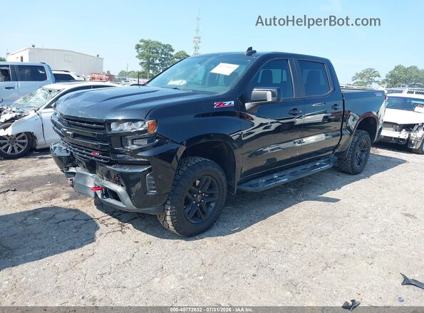 1GCPYFED0LZ186645 2020 CHEVROLET SILVERADO Black Передня ліва чверть