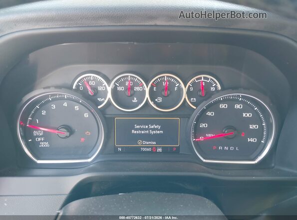 1GCPYFED0LZ186645 2020 CHEVROLET SILVERADO Black Вид задніх сидінь