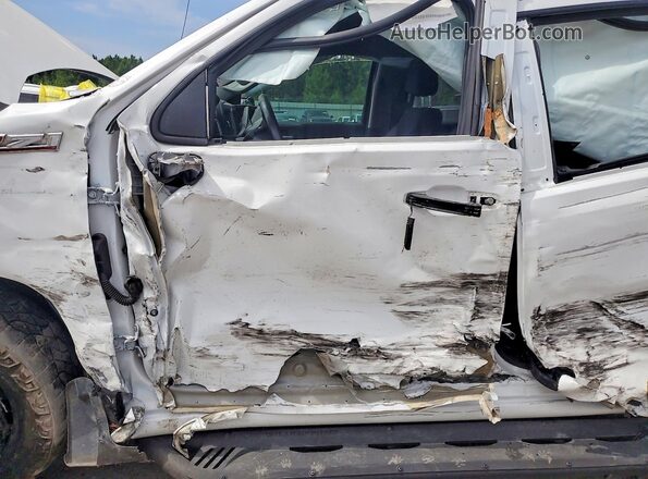 1GCPYFED0MZ453591 2021 CHEVROLET SILVERADO White Widok wnętrza z przodu