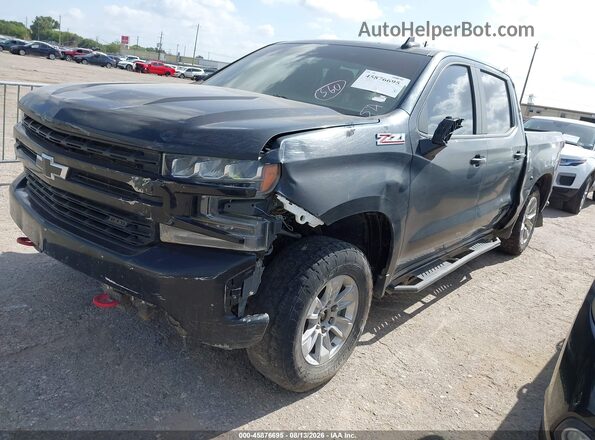 1GCPYFED1MZ445161 2021 CHEVROLET SILVERADO Black Передня ліва чверть