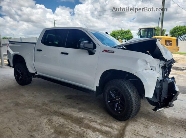 1GCPYFED1NZ194594 2022 CHEVROLET SILVERADO Белый Передняя правая четверть