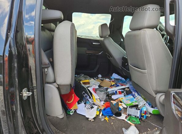 1GCPYFED3KZ400297 2019 CHEVROLET SILVERADO Black Вид задніх сидінь