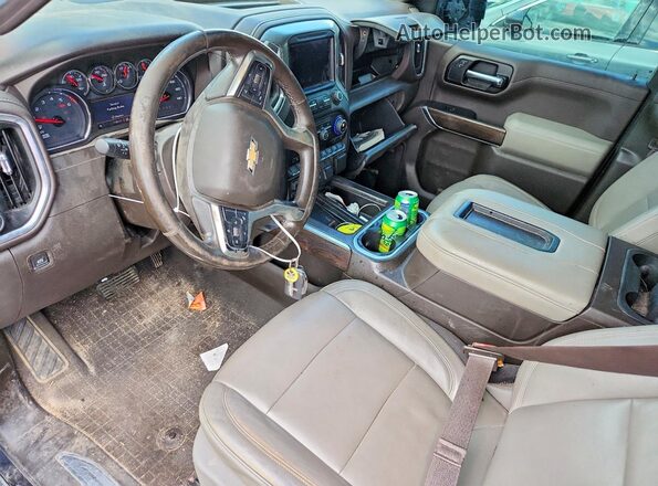 1GCPYFED3KZ400297 2019 CHEVROLET SILVERADO Black Вид панелі приладів