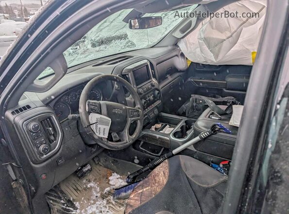 1GCPYFED3NZ102384 2022 CHEVROLET SILVERADO Black Vista interior delantera
