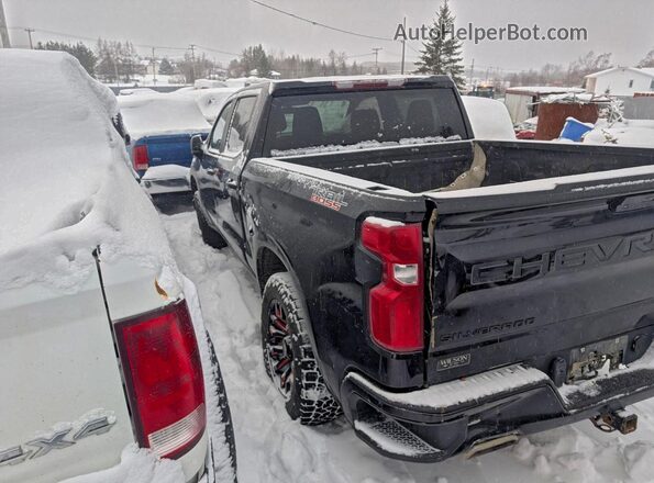 1GCPYFED3NZ102384 2022 CHEVROLET SILVERADO Black Trasero izquierdo