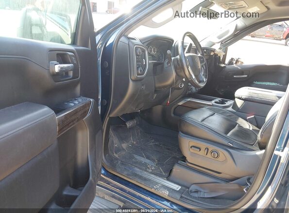 1GCPYFED5KZ340040 2019 CHEVROLET SILVERADO Black Widok wnętrza z przodu
