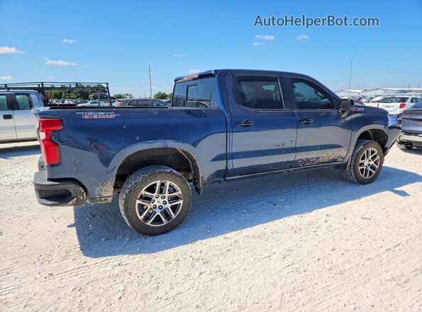 1GCPYFED6KZ186549 2019 CHEVROLET SILVERADO Blue Trasero derecho