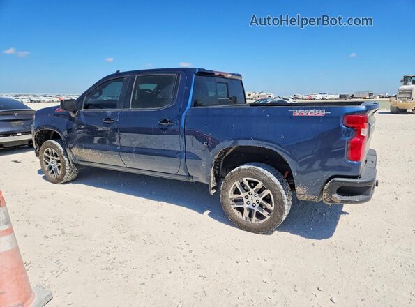 1GCPYFED6KZ186549 2019 CHEVROLET SILVERADO Blue Trasero izquierdo
