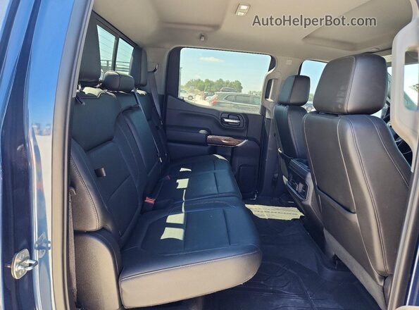 1GCPYFED6KZ186549 2019 CHEVROLET SILVERADO Blue Vista de los asientos traseros
