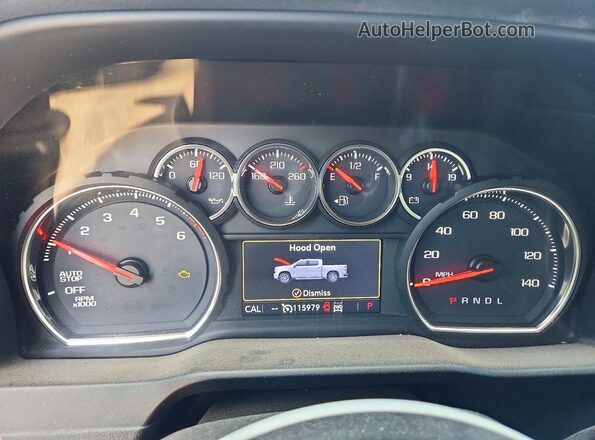 1GCPYFED6KZ186549 2019 CHEVROLET SILVERADO Blue Vista del cuadro de instrumentos