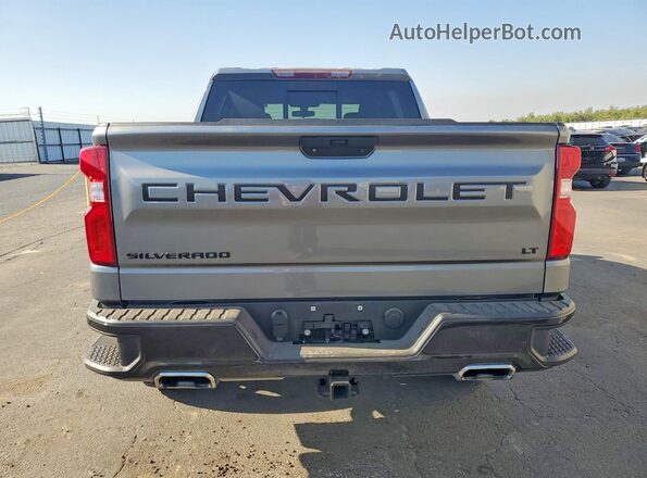 1GCPYFED6MZ222257 2021 CHEVROLET SILVERADO Gray უკანა ხედი