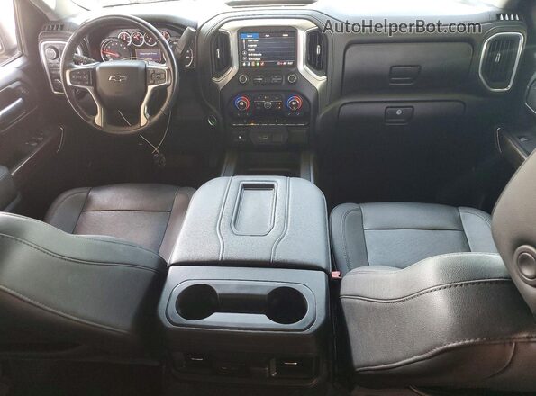 1GCPYFED6MZ222257 2021 CHEVROLET SILVERADO Gray წინა პანელის ხედი