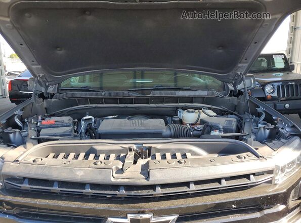 1GCPYFED6MZ222257 2021 CHEVROLET SILVERADO Gray უკანა სალონის ხედი